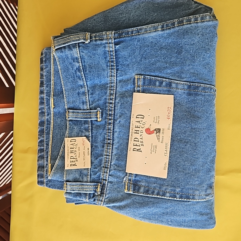 NWT - Red Head Brand Co. Classic Fit Men's Jeans. Size 40x32